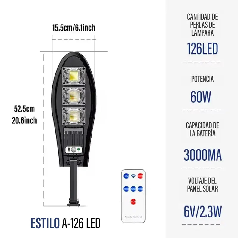 🏠 LÁMPARA LED CON PANEL SOLAR – Iluminá tus noches sin pagar más