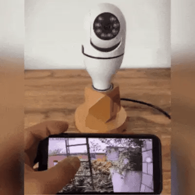 CÁMARA BOMBILLO 360° | Seguridad total sin cables ni complicaciones 📸