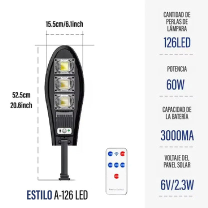 🏠 LÁMPARA LED CON PANEL SOLAR – Iluminá tus noches sin pagar más