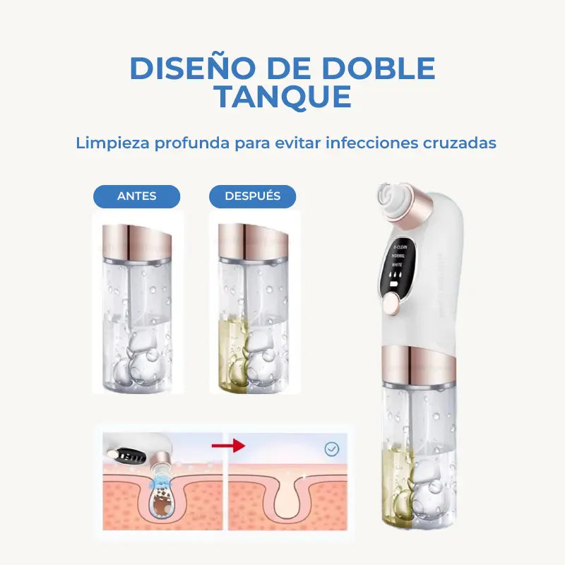 LIMPIADOR FACIAL POR SUCCIÓN | Limpieza profesional desde casa, resultados desde el primer uso.✨