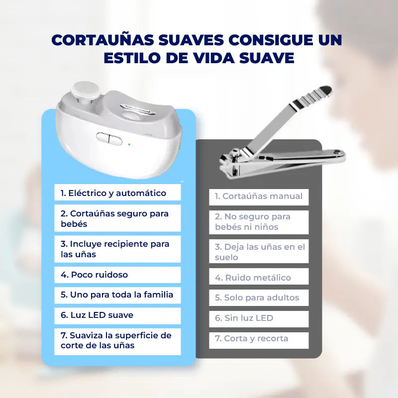 🩵CORTAUÑAS ELÉCTRICO | Cuidado seguro, rápido y sin esfuerzo