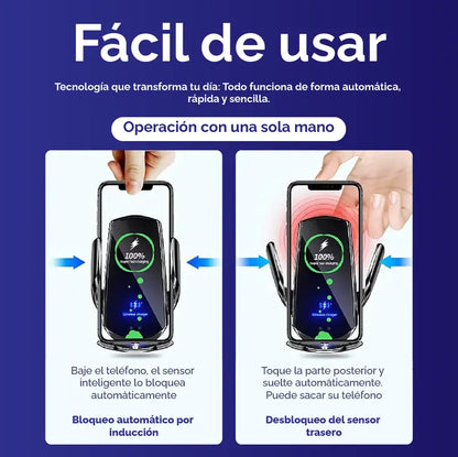 Soporte Cargador Inteligente – Cargá sin cables y manejá con libertad ⚡