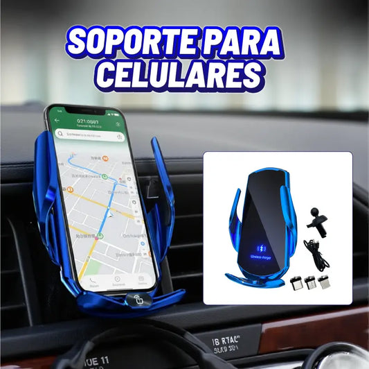 Soporte Cargador Inteligente – Cargá sin cables y manejá con libertad ⚡