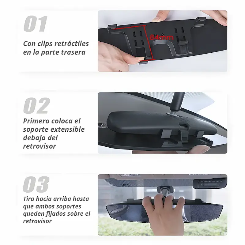 Espejo Retrovisor Panorámico - Conduce sin miedo, maneja con visión total 👁️🚘